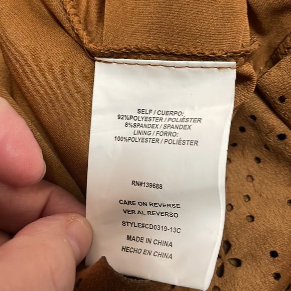 Coco & Jameson faux suede short romper small - Picture 8 of 8